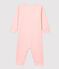 Babies' Plain Footless Cotton and Lyocell Sleepsuit MINOIS pink